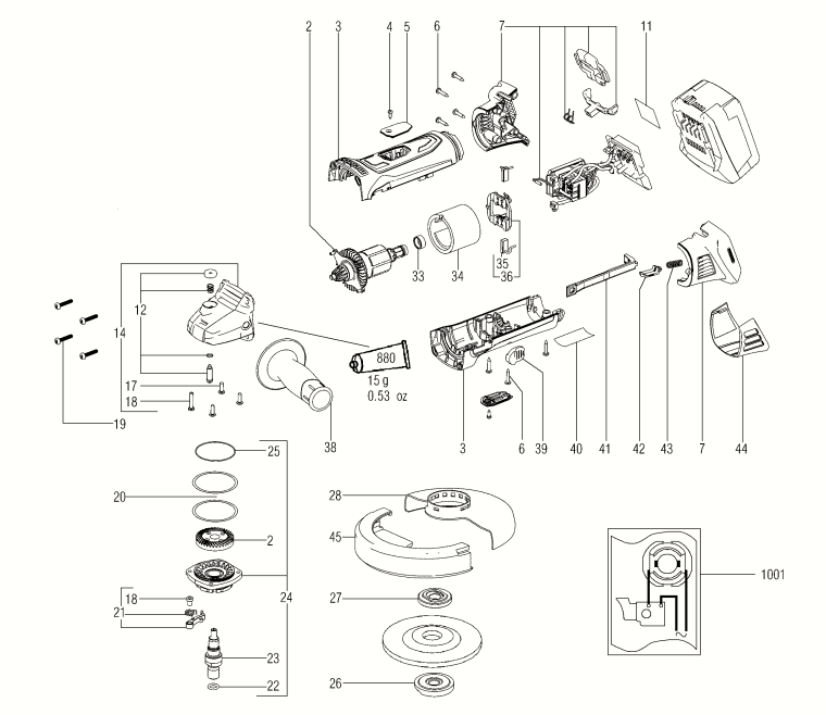 Запчасти, схема и деталировка METABO W 18 LTX 150 QUICK (6.00404.89) (ТИП 00404000)