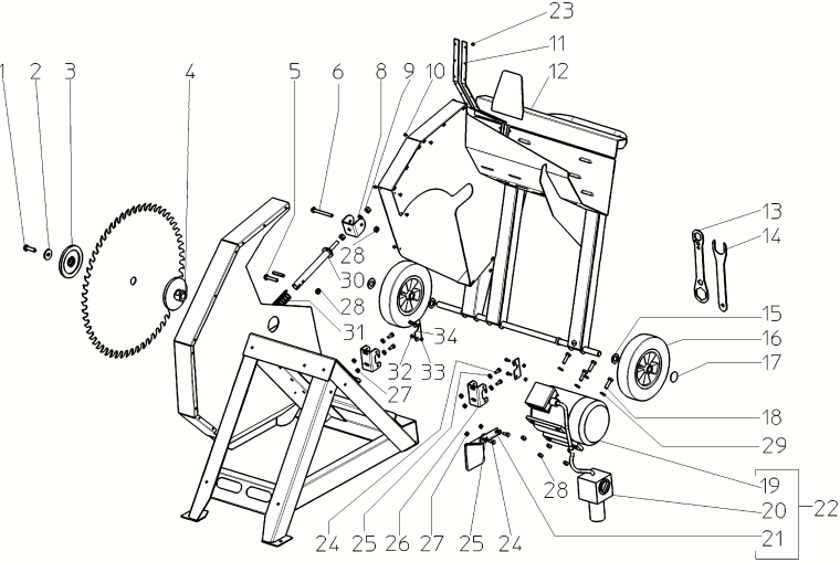 Запчасти, схема и деталировка Metabo BW 600/4,20 DNB (ТИП 0106004200 11)