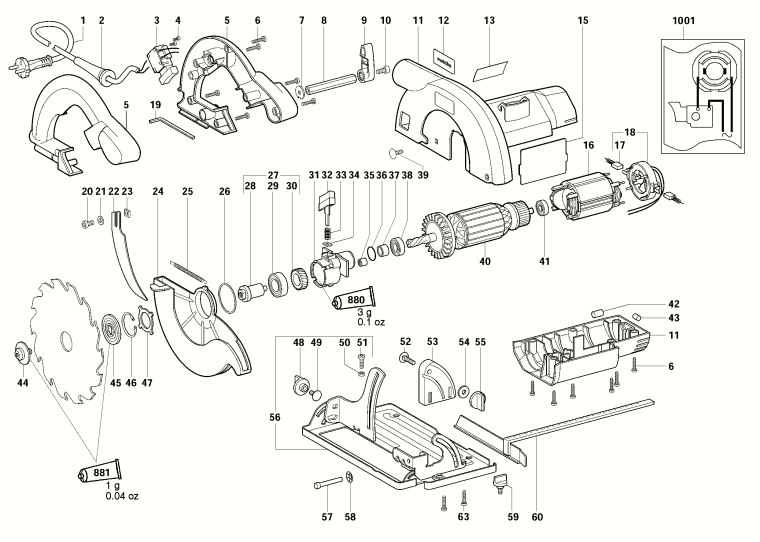 Запчасти, схема и деталировка Metabo KS 54 SP / KS EURO (ТИП 20012000)