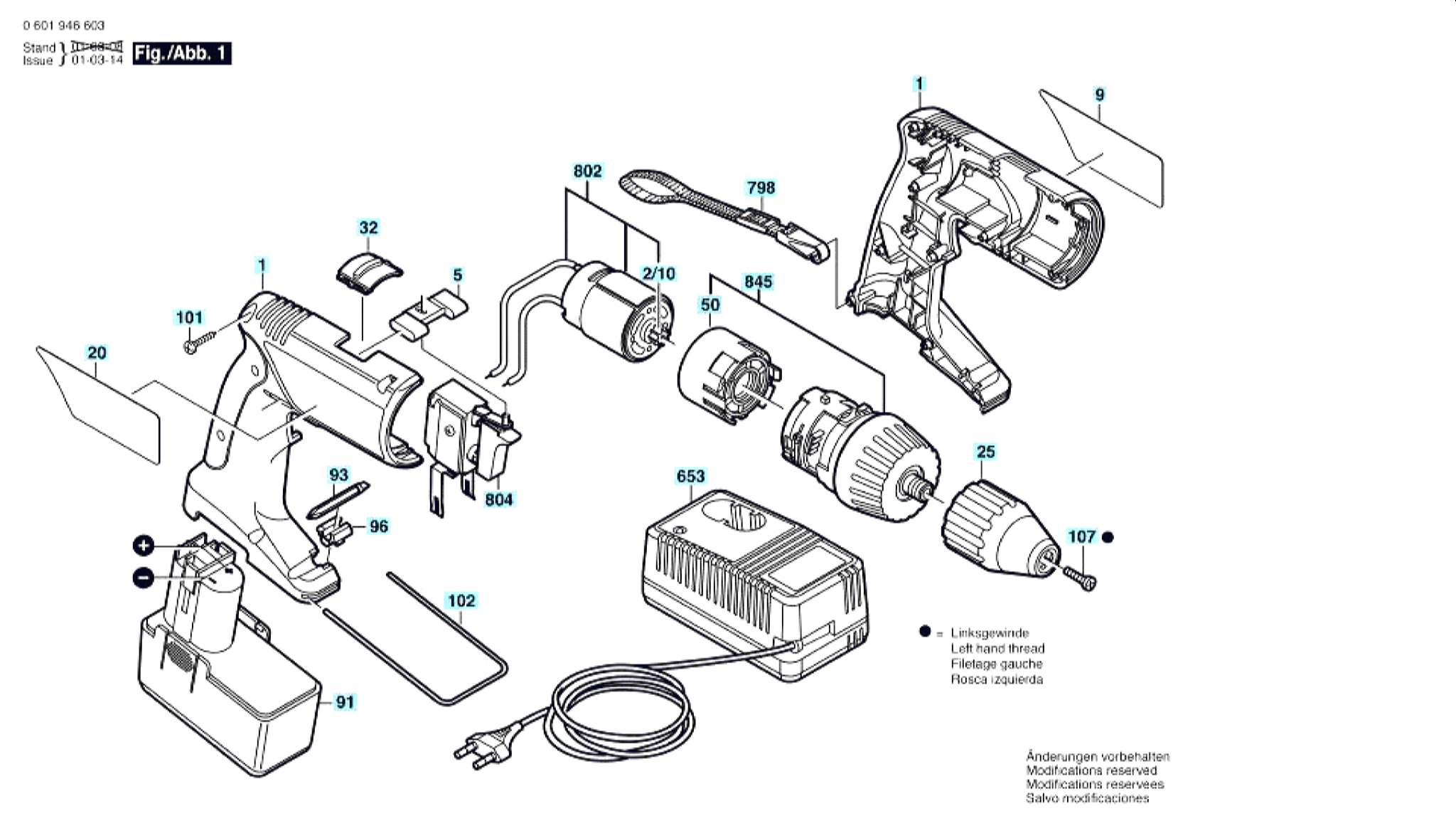 Запчасти, схема и деталировка Bosch GSR 12 VPE-2 (ТИП 06019465AE)