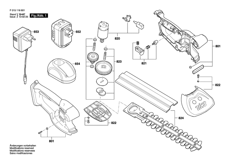 Запчасти, схема и деталировка Skil 1166 (ТИП F015116601)