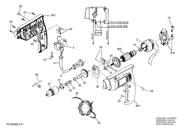 Запчасти, схема и деталировка Skil 6300 H1 (ТИП F0156300A1)