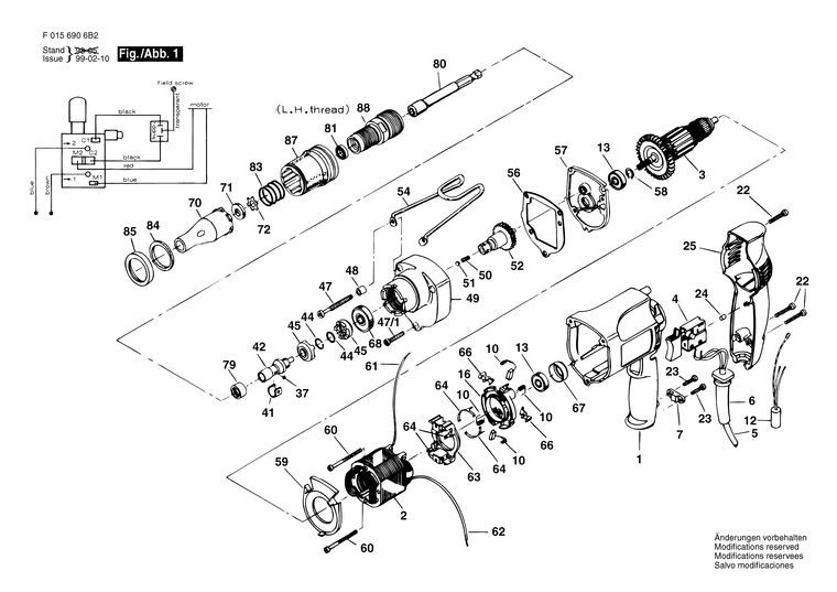 Запчасти, схема и деталировка Skil 6906 U2 (ТИП F0156906B2)