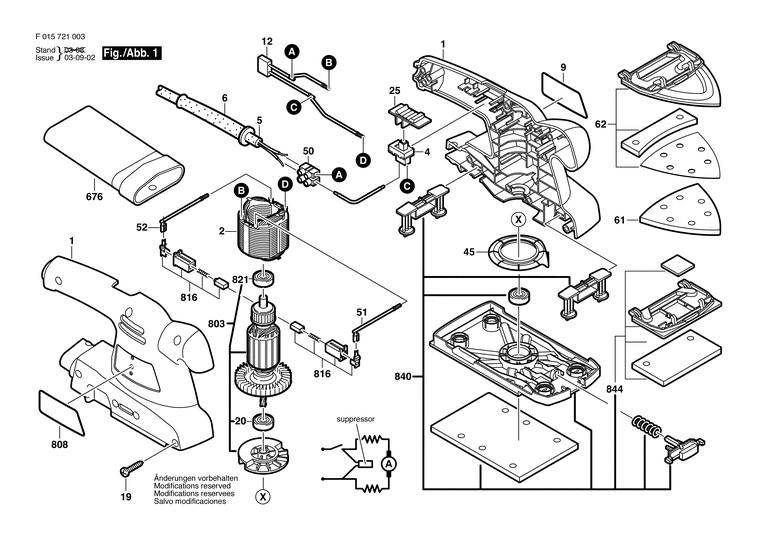 Запчасти, схема и деталировка Skil 7210 (ТИП F0157210A1)