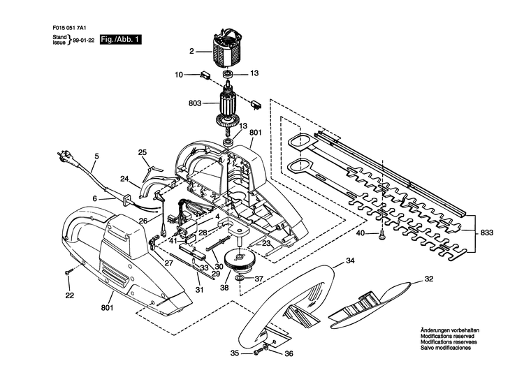 Запчасти, схема и деталировка Skil 517 H1 (ТИП F0150517A1)