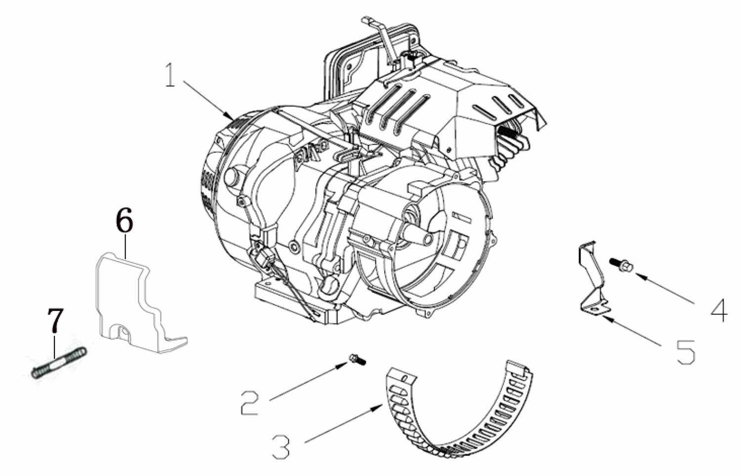 Запчасти, схема и деталировка Fubag BS 5500 (838795) Двигатель