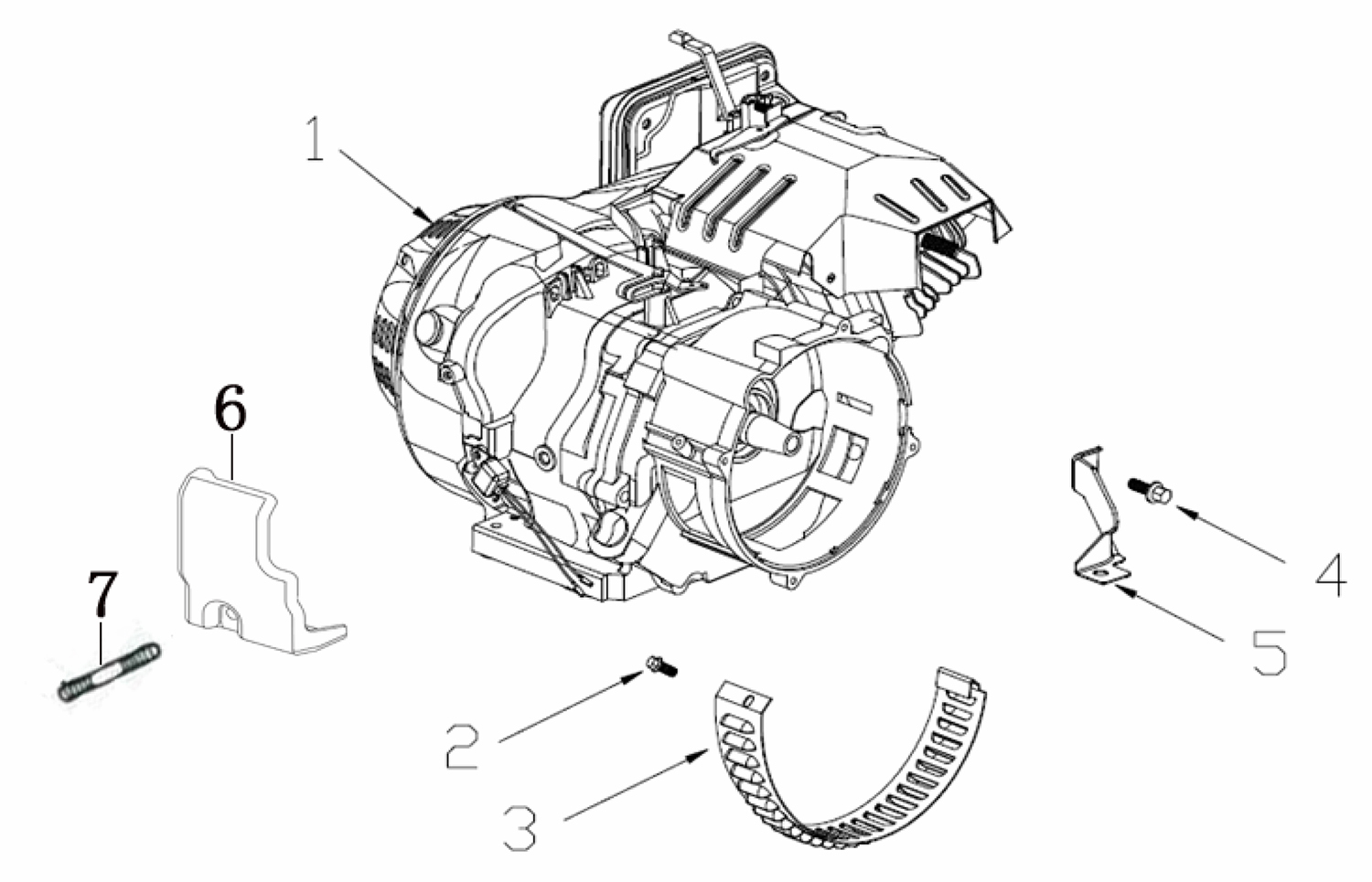 Запчасти, схема и деталировка Fubag BS 6600 (838797) Двигатель