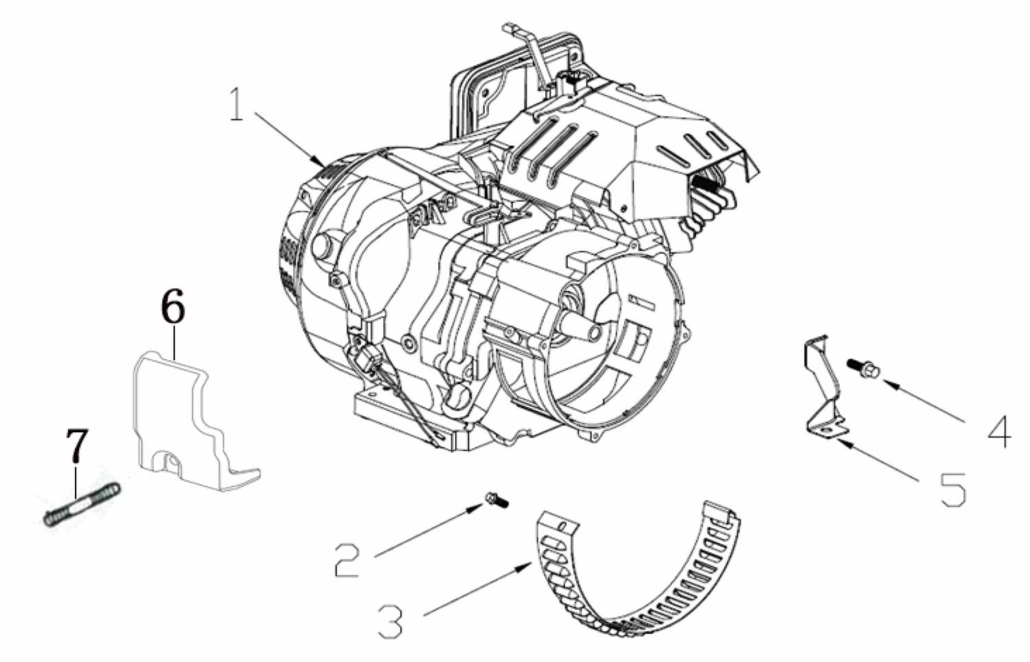 Запчасти, схема и деталировка Fubag BS 6600 A ES (838798) Двигатель