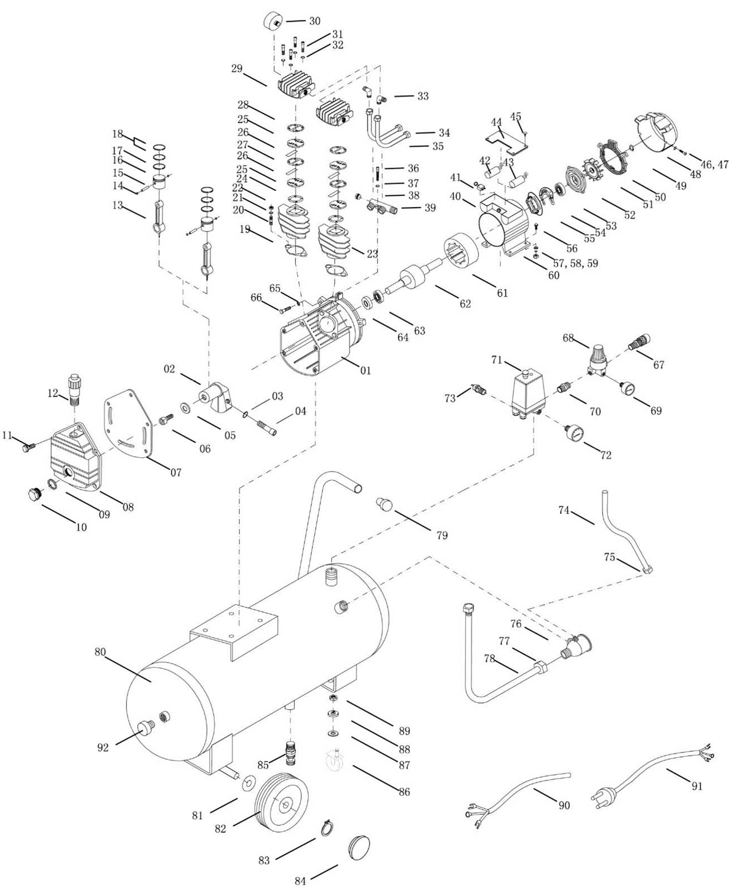 Запчасти, схема и деталировка Fubag VDC 400/100 CM3 (29838185)