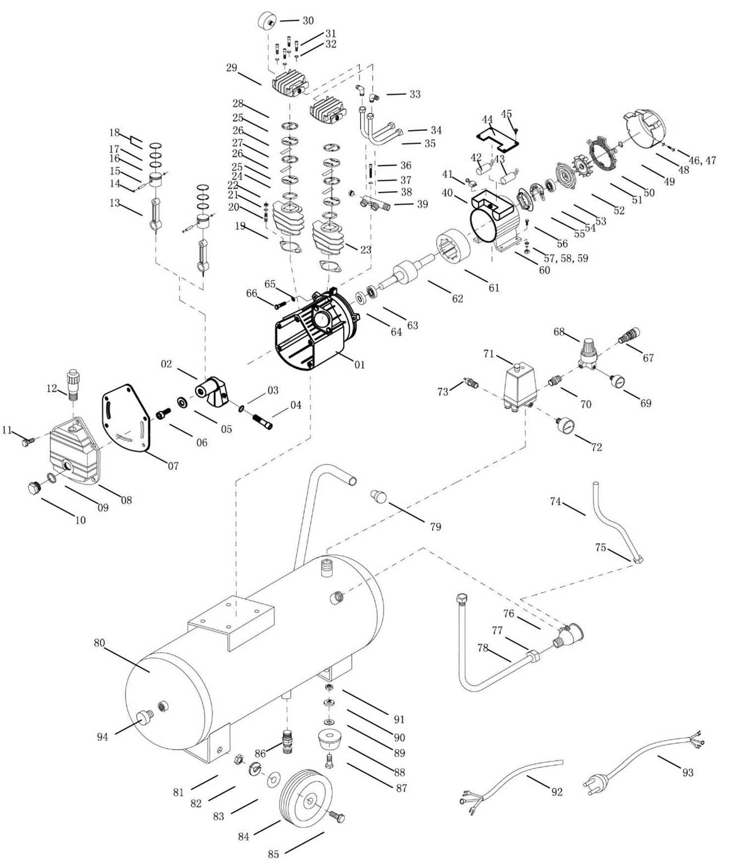 Запчасти, схема и деталировка Fubag VDC 400/50 CM3 (29838184)