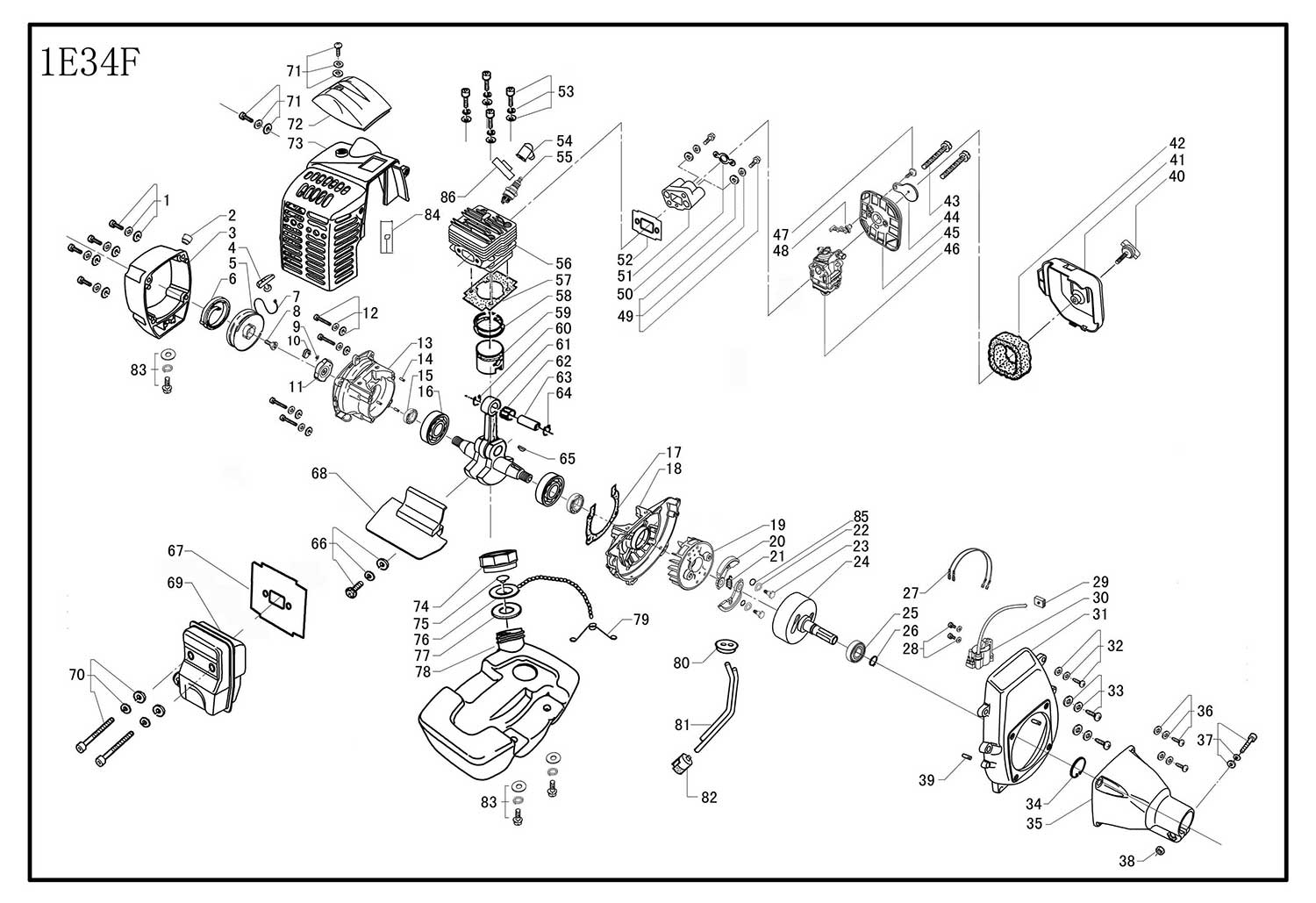 Запчасти, схема и деталировка SunGarden GTB 26 (09AC0001) Двигатель