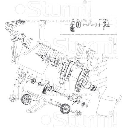 Запчасти, схема и деталировка Sturm GBE2400C