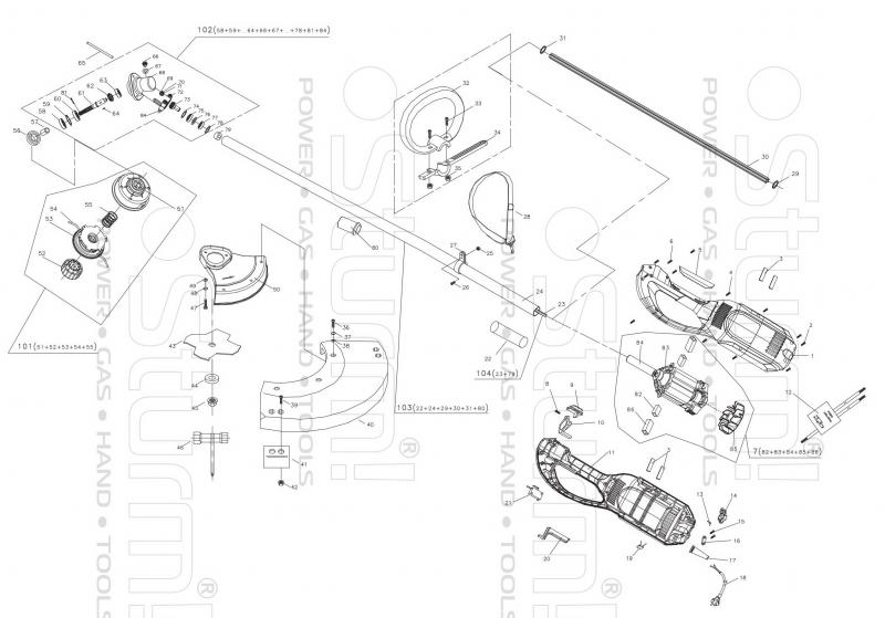 Запчасти, схема и деталировка Sturm GT3512D