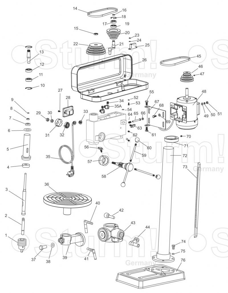 Запчасти для Sturm BD7050