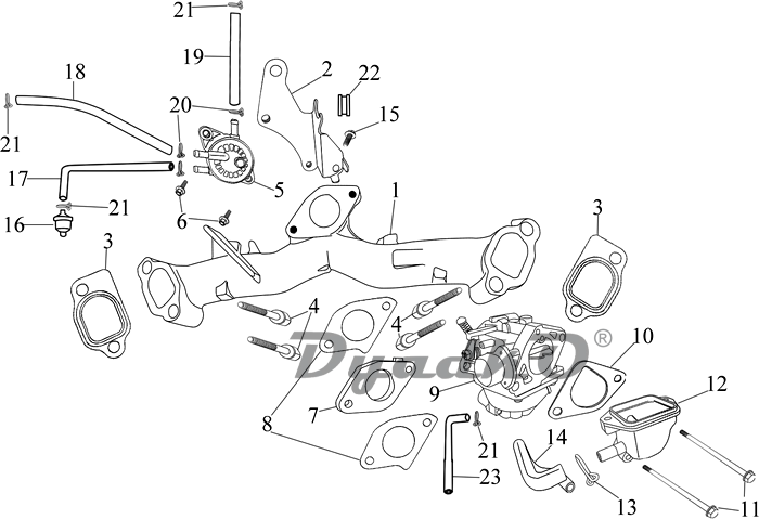 Запчасти, схема и деталировка 09 КАРБЮРАТОР \ CARBURETOR ASSY